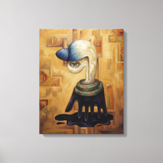 Surrealistisches abstraktes Porträtleinwand Leinwanddruck