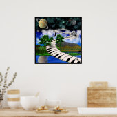 Surrealistisches Keyboard-Poster Poster (Küche)