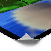 Surrealistisches Keyboard-Poster Poster (Ecke)