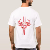 Surrealistisches menschliches Formkonzept Kunst He T-Shirt (Rückseite)