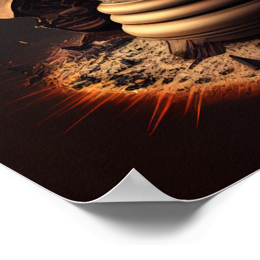 Surrealistisches Stundenglas 2 Poster (Ecke)