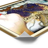 Surrealistisches Synthesepapster Poster (Ecke)