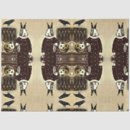 Surrealistisches Vintages Halloween-Gewebe Seidenpapier