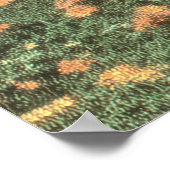 Surrealistisches weibliches Porträt mit retro Sonn Poster (Ecke)