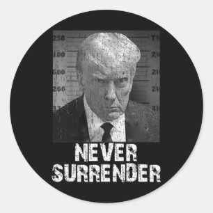 Surrender Pro Trump Runder Aufkleber