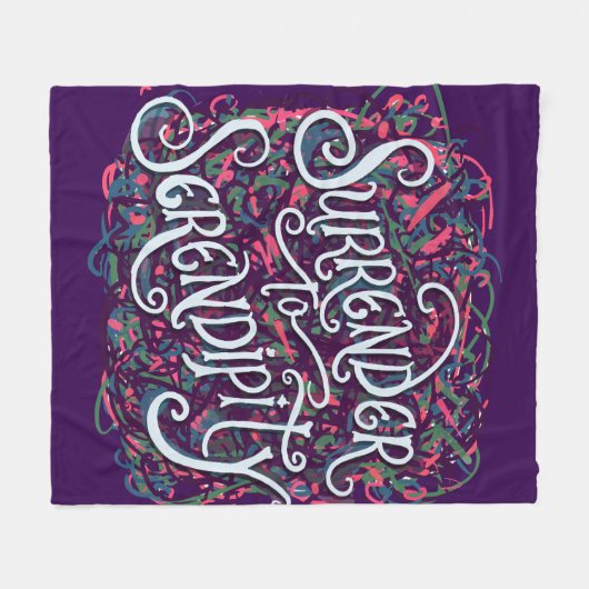 Surrender to Serendipity Fleecedecke (Vorderseite (Horizontal))