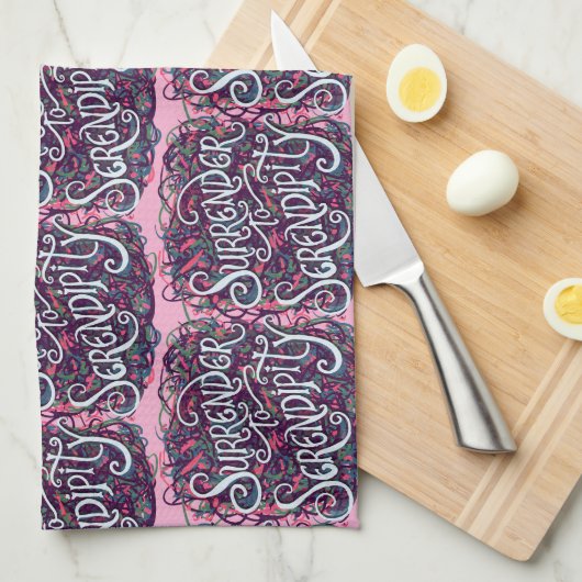 Surrender to Serendipity Geschirrtuch (Viertel Falte)