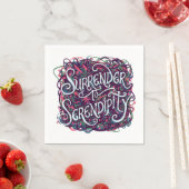 Surrender to Serendipity Serviette (Beispiel)