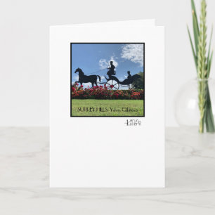 Surrey Hills Horse & Surrey Grußkarte Karte