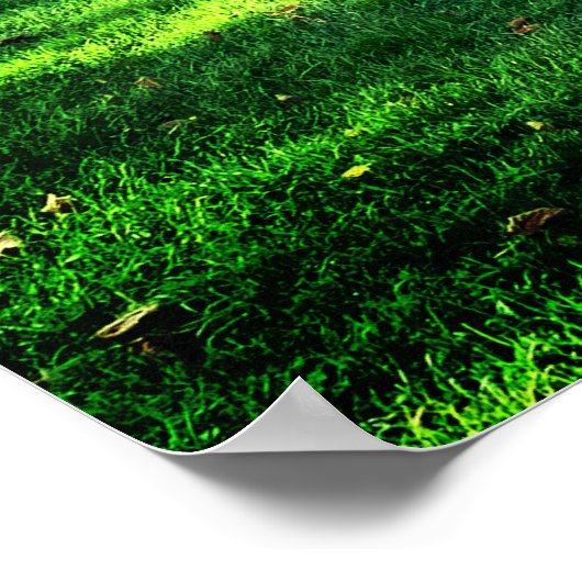 Surrey UK Cow Art Poster (Ecke)