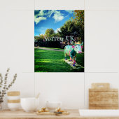 Surrey UK Cow Art Poster (Küche)