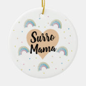 Surrogate Surro Mama Rainbow Baby Ornament (Vorne)