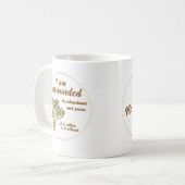 Surrounded by Abundance and Peace Coffee Cup Kaffeetasse (Vorderseite Links)