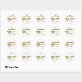 Surrounded by Abundance and Peace Round Sticker (Blatt)