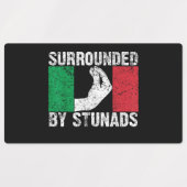 Surrounded by Stunads Etiketten (Design 2)