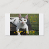 SURRY Co. SPCA, Valerie Delgado - ADOPTION COOR… Visitenkarte (Rückseite)