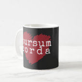 Sursum Corda Latin  Kaffeetasse (Vorderseite Links)