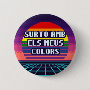 Surto Amb Els Meus Colors Catalan Pride Knopf Button
