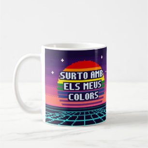 Surto Amb Els Meus Colors Catalan Pride Pixel Tass Kaffeetasse