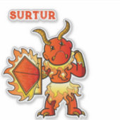 Surtur Norse Mythology Aufkleber (Vorderseite)