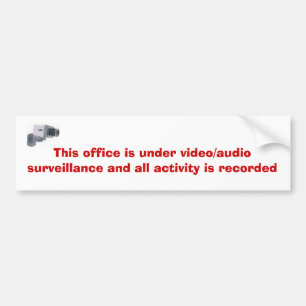 surveillance-video_1959_1809956, dieses Büro ist Autoaufkleber