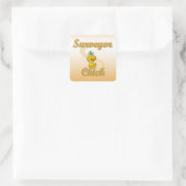 Surveyor Chick Quadratischer Aufkleber (Tasche)