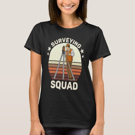 Surveyor geodesy surveying engineer theodolite pro T-Shirt (Vorderseite)