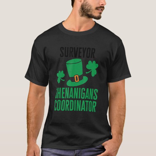 Surveyor St Patricks Day Shenanigans Koordinator T-Shirt (Vorderseite)