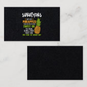 Surveyors sind wie Ananas. Visitenkarte (Vorne/Hinten)