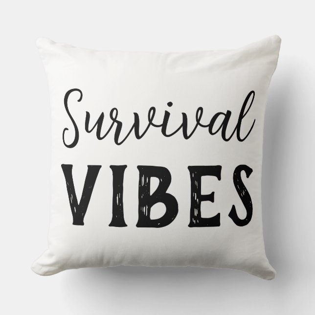 Survival Vibes Kissen (Vorderseite)