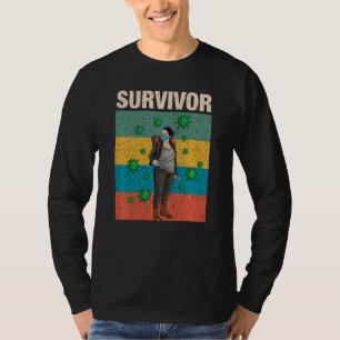 Survivalist Apokalypse Gesicht Maske Prepper T-Shirt