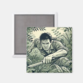 Survivalist Spirit Magnet (Vorderseite/Rückseite)