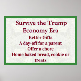 Survive Trump Economy Better Gifts Poster