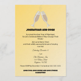 Survived another Year of Marriage Einladung