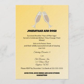 Survived another Year of Marriage Einladung