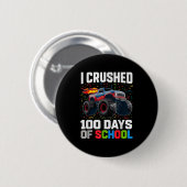 Survived I Crushed 100 Days School Monster 1st Gra Button (Vorne & Hinten)