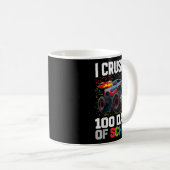 Survived I Crushed 100 Days School Monster 1st Gra Kaffeetasse (VorderseiteRechts)