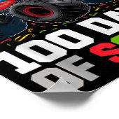 Survived I Crushed 100 Days School Monster 1st Gra Poster (Ecke)