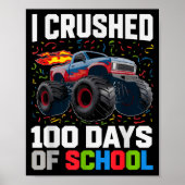Survived I Crushed 100 Days School Monster 1st Gra Poster (Vorne)