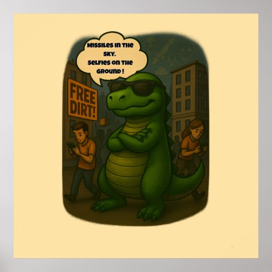 Surviving 2025: Dino Style Poster (Vorne)