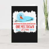 Surviving The School Secretary Life Snowman Christ Karte (Vorderseite)