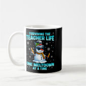 Surviving The Teacher Life Pjs Pajamas Christmas X Kaffeetasse (Links)