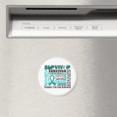 Survivor 10 Ovarialkarzinom Magnet (In Situ (Geschirrspüler))