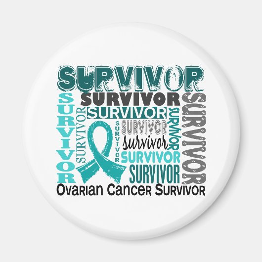Survivor 10 Ovarialkarzinom Magnet (Vorne)