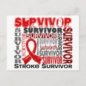 Survivor 10 Stroke Postkarte (Vorderseite)