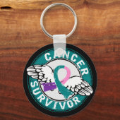 Survivor 14 Schilddrüsenkrebs Schlüsselanhänger (Vorderseite)
