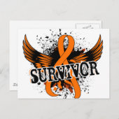 Survivor 16 Leukämie Postkarte (Vorne/Hinten)