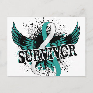 Survivor 16 Zervikalkrebs Postkarte