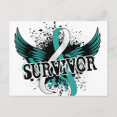 Survivor 16 Zervikalkrebs Postkarte (Vorderseite)