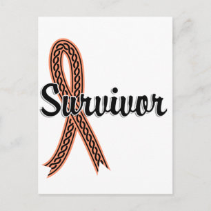 Survivor 17 Uteruskrebs Postkarte